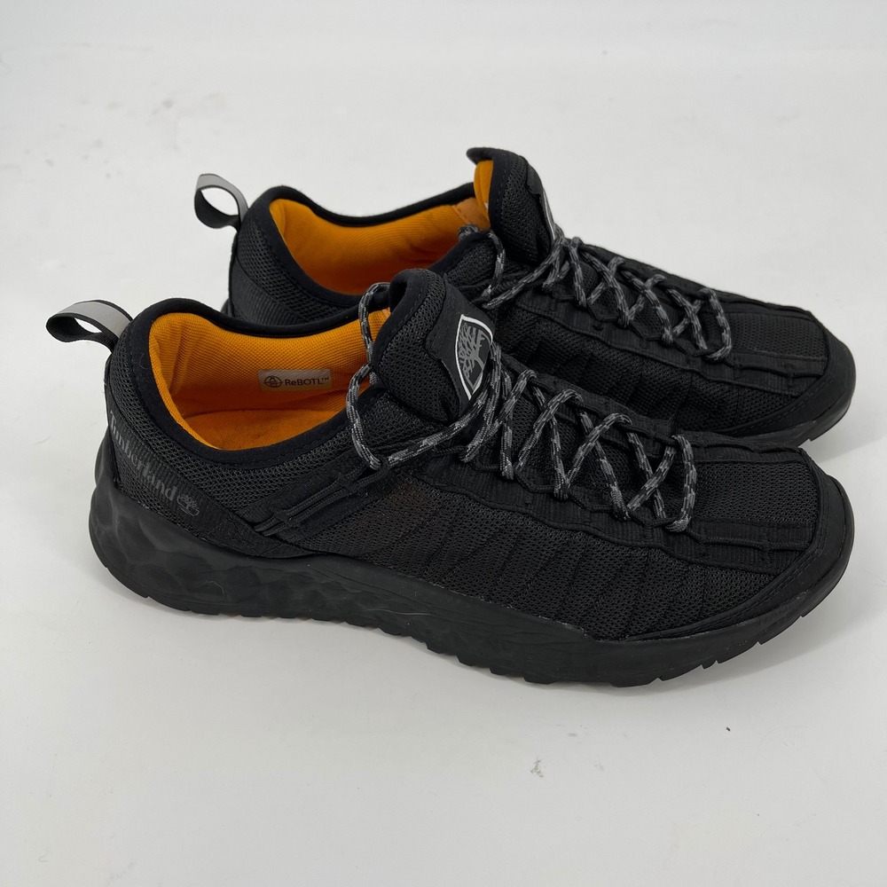 Timberland Solar Wave Low Black Mesh ReBOTL Hiking Trail Sneakers Mens Size 8